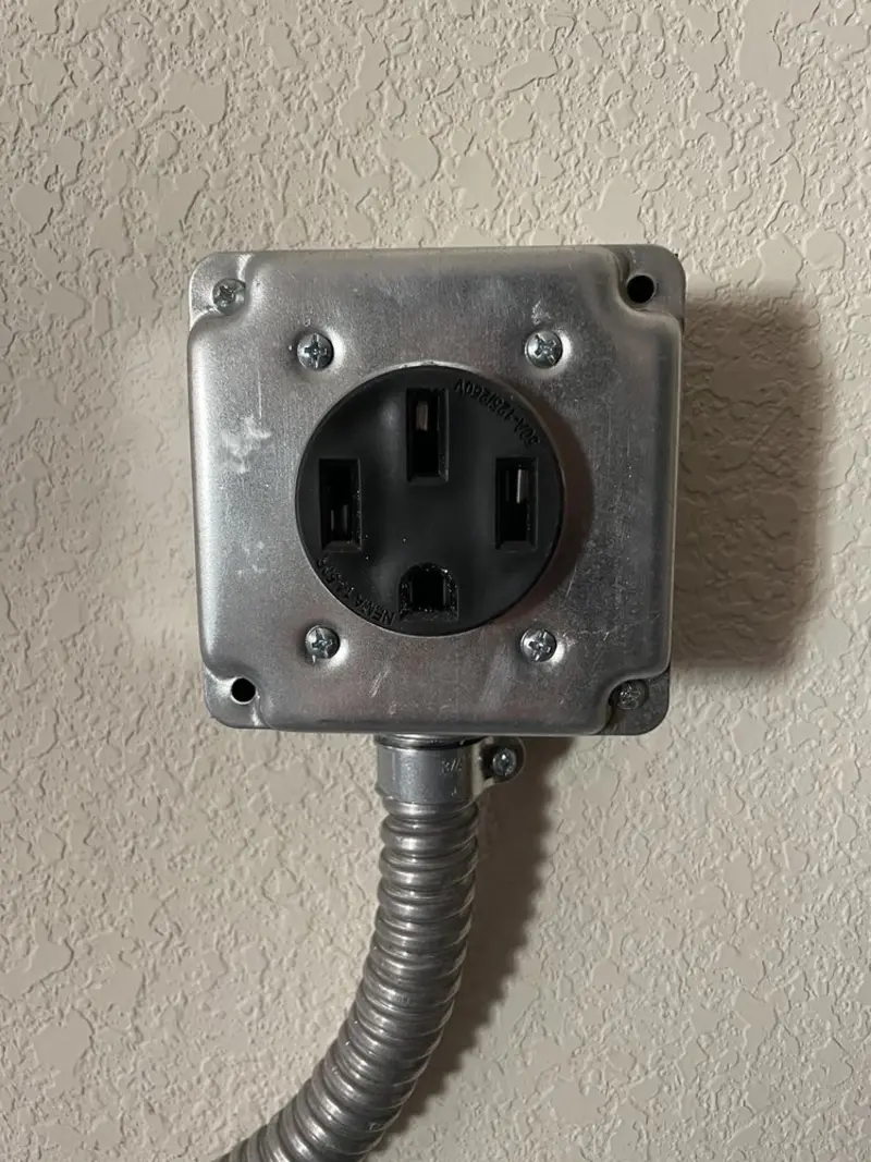 NEMA 14-50 outlet installed for Electrical Panel Upgrade in Fellsmere